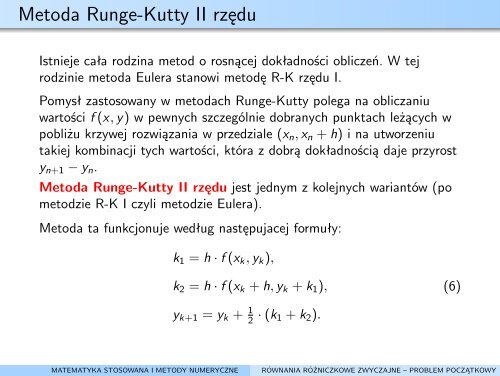 tymczasowy link do wykÅadu - Instytut Metod Komputerowych w ...