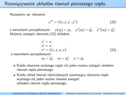 tymczasowy link do wykÅadu - Instytut Metod Komputerowych w ...