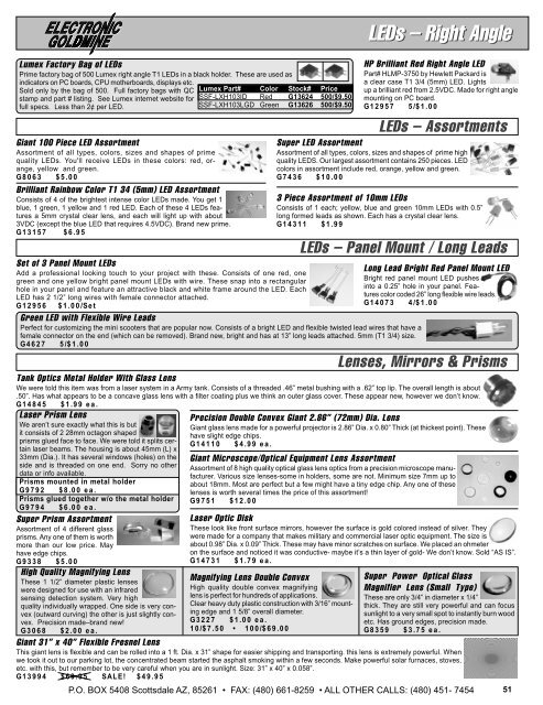 LEDs â (8mm, 10mm, 20mm) - Electronic Goldmine