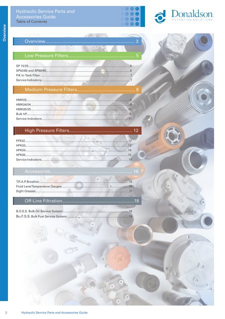 hydraulic service parts and accessories guide - odms.net.au