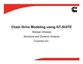 Chain Drive Modeling using GT-SUITE - Gamma Technologies