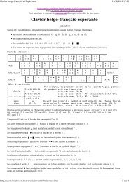 (Clavier belgo-fran\347ais et Esp\351ranto) - Tvcablenet