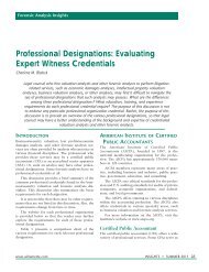 Professional Designations: Evaluating Expert Witness Credentials