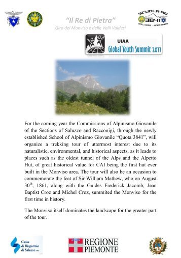 "Stone King" trek in Italian Alps Details - UIAA