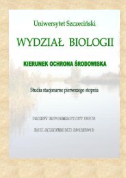 ECTS I st Ochrona środowiska.pdf - Wydział Biologii - Uniwersytet ...