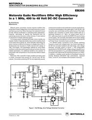 EB205 Motorola GaAs Rectifiers Offer High Efficiency in a 1 ... - ECA