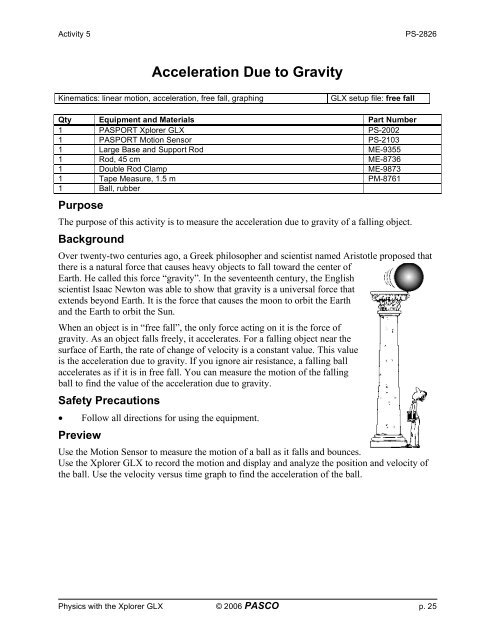 acceleration due to gravity lab report conclusion