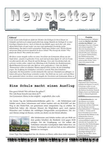 Eine Schule macht einen Ausflug - Gymnasium Altona