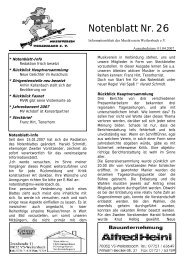 Notenblatt Nr. 26 - Musikverein Weilersbach