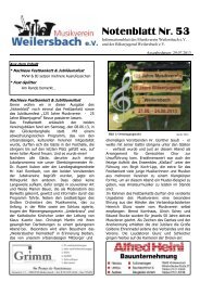 Notenblatt Nr. 53 - Musikverein Weilersbach