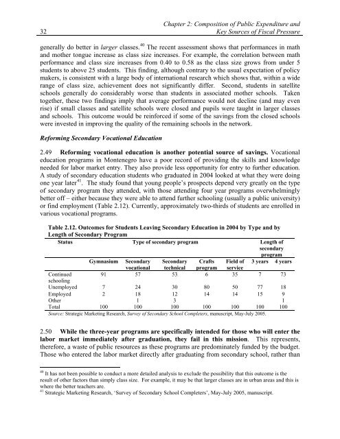 Republic of Montenegro: Public Expenditure and ... - Vlada Crne Gore