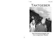 Taktgeber 1 - der CEVI Staufen