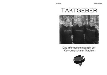 Taktgeber 2 - der CEVI Staufen