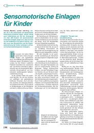 Sensomotorische Einlagen für Kinder - Footpower