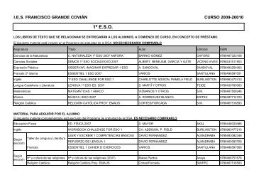 1Âº E.S.O. - IES Francisco Grande CoviÃ¡n