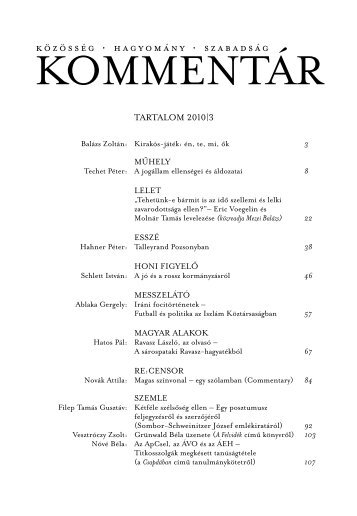 KommentÃ¡r 2010/3. szÃ¡m (pdf)