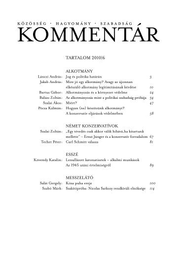 KommentÃ¡r 2010/6. szÃ¡m (pdf)