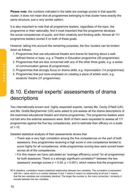 Policy Paper - Drama Improves Lisbon Key Competences in Education
