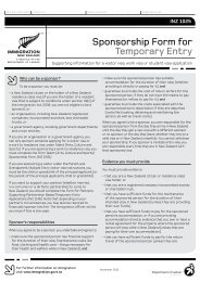 Sponsor's Declaration Form - Travel Document