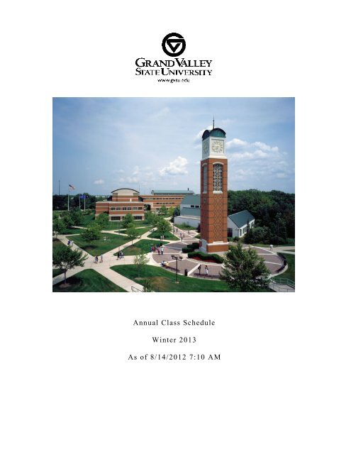 Winter 2013 - Grand Valley State University