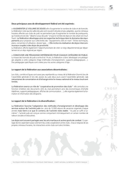 Politiques sportives fÃ©dÃ©rales et politiques territoriales : Etat des ...