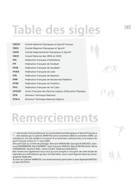 Politiques sportives fÃ©dÃ©rales et politiques territoriales : Etat des ...