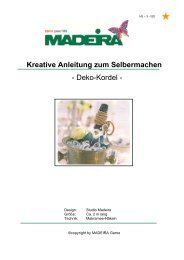 Kreative Anleitung zum Selbermachen - Deko-Kordel - Madeira Garne