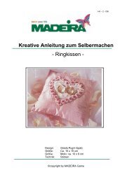 Kreative Anleitung zum Selbermachen - Ringkissen - - Madeira Garne