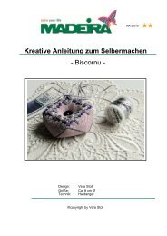 Kreative Anleitung zum Selbermachen - Biscornu - - MADEIRA Garne