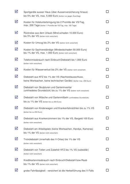 Checkliste Kompakt - VPV Makler