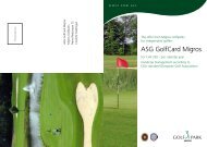 ASG GolfCard Migros - Golfpark