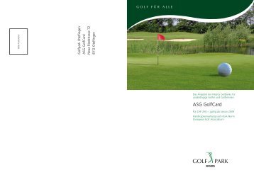 ASG GolfCard - Golfpark