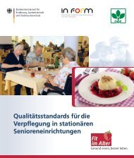 Qualitätsstandards für die Verpflegung in stationären - Fit im Alter