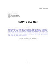 SENATE BILL 1523 - Arizona State Legislature