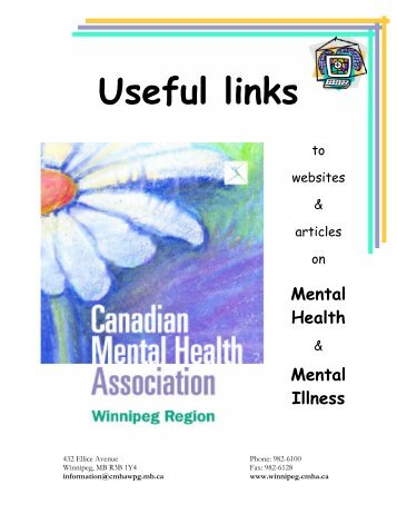 Useful links - Canadian Mental Health Association - Winnipeg Region