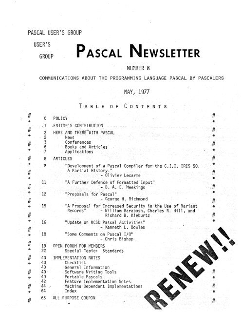 P Ascalnewsletter Al Kossow S Bitsavers
