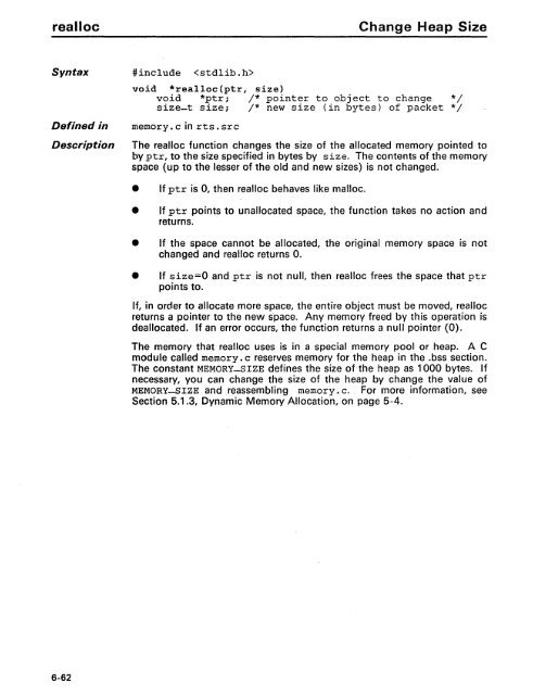 TMS34010 C Compiler - Al Kossow's Bitsavers