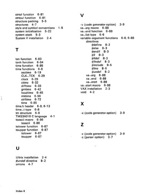 TMS34010 C Compiler - Al Kossow's Bitsavers