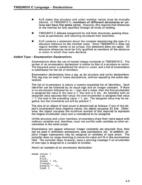 TMS34010 C Compiler - Al Kossow's Bitsavers