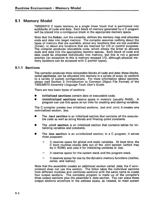 TMS34010 C Compiler - Al Kossow's Bitsavers