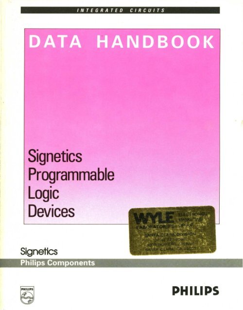 Signetics Programmable Logic Devices - Al Kossow's Bitsavers