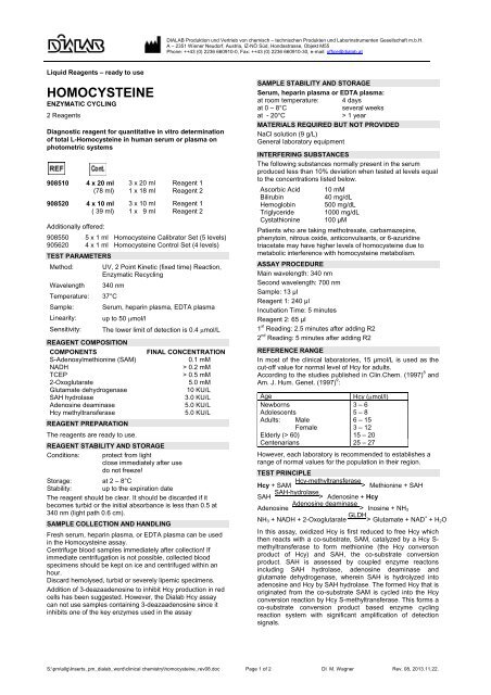 Am Schnellsten Homocysteine Blood Test Normal Range