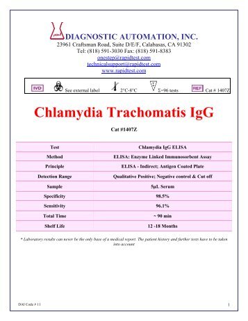 Chlamydia Trachomatis IgG