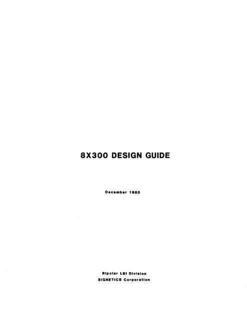 8x300 design guide - Al Kossow's Bitsavers - Trailing-Edge