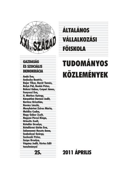 GazdasÃ¡g Ã©s szociÃ¡lis demokrÃ¡cia - Ã ltalÃ¡nos