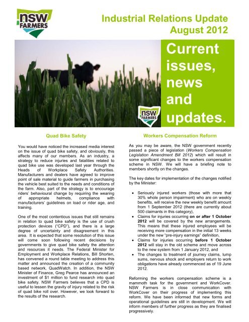 Current issues, news and updates. - NSW Farmers Association