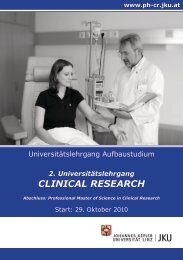 Folder “Aufbaustudium Clinical Research” - ABCSG