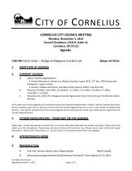 City Council Meeting - Cornelius