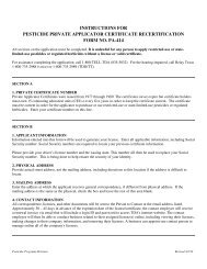 instructions for pesticide private applicator certificate recertification ...