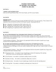 instructions for quarterly egg report form no. reg-202 - Texas ...